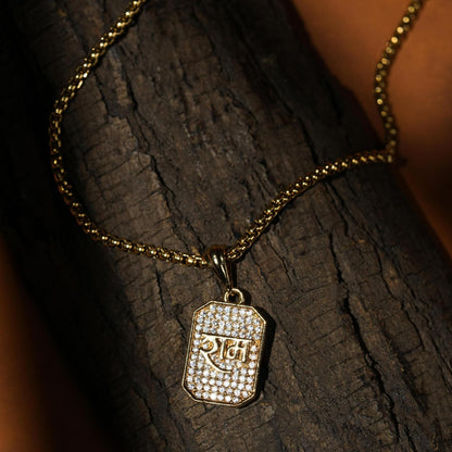Shree Ram Gold Plated Pendant Chain