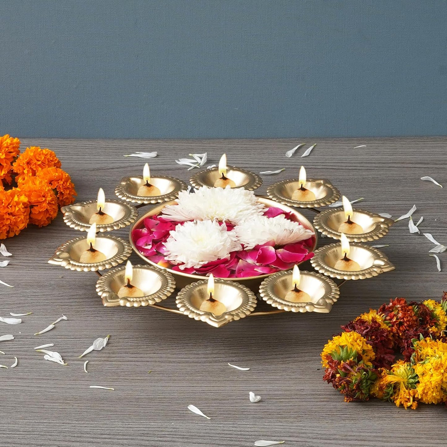 Pack of 2 Diwali Design Modern Metal Art Decor Home Decoration Perfect for Living Room/Hotel/Restaurant/Bedroom/Drawing Room